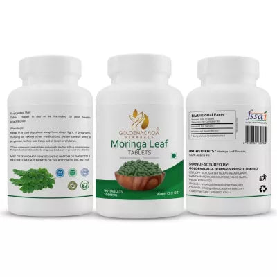 Goldenacacia Herrbals Moringa Leaf Tablets (1000 Mg)