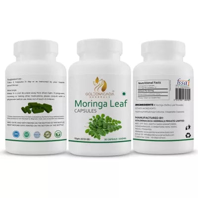 Goldenacacia Herrbals Moringa Leaf Capsules 500 MG