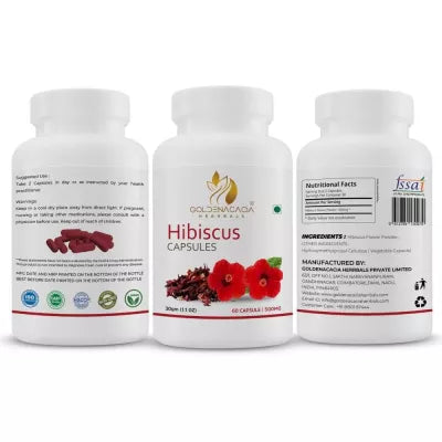 Goldenacacia Herrbals Hibiscus Capsules 500 MG