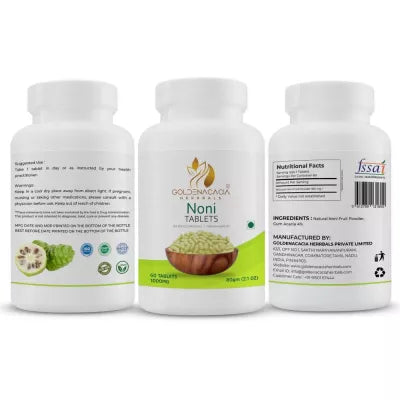 Goldenacacia Herrbals Noni Fruit Tablets (1000 Mg)