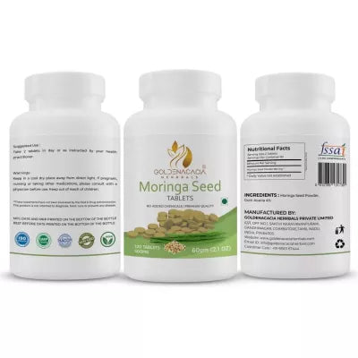 Goldenacacia Herrbals Moringa Seed Tablets (500 Mg)