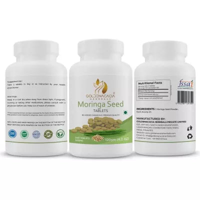 Goldenacacia Herrbals Moringa Seed Tablets (500 Mg)