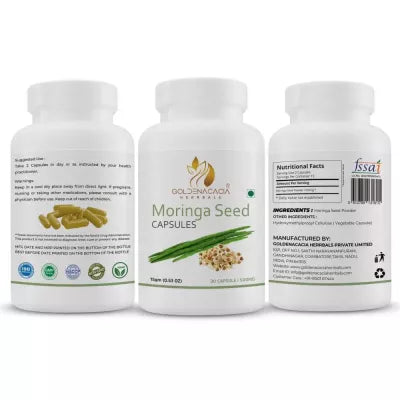 Goldenacacia Herrbals Moringa Seed Capsules 500 MG