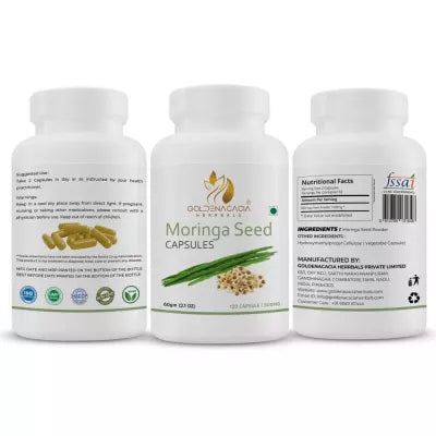 Goldenacacia Herrbals Moringa Seed Capsules 500 MG