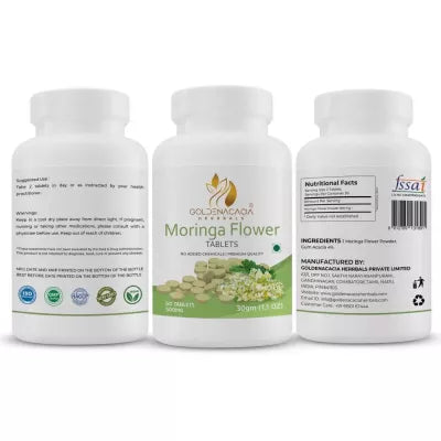 Goldenacacia Herrbals Moringa Flower Tablets (500 Mg)