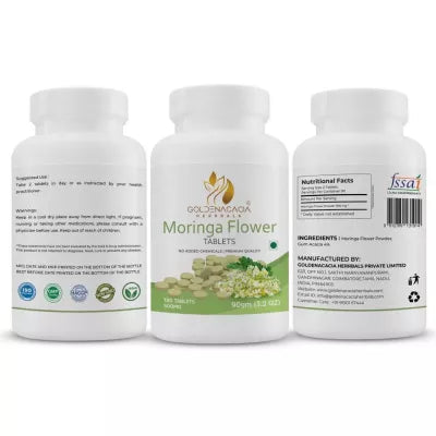 Goldenacacia Herrbals Moringa Flower Tablets (500 Mg)