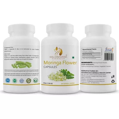 Goldenacacia Herrbals Moringa Flower Capsules 500 MG