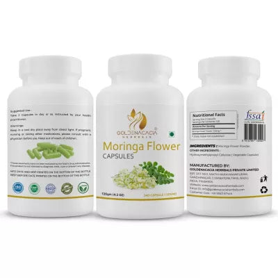 Goldenacacia Herrbals Moringa Flower Capsules 500 MG