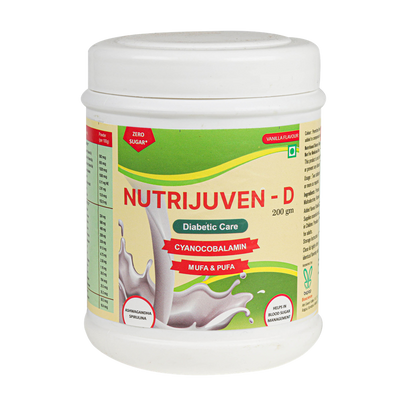 Nutrijuven-D I Diabetic Care I Protein Supplement with added benefits of Divine Herbs like I Ashwagandha with Zero Sugar