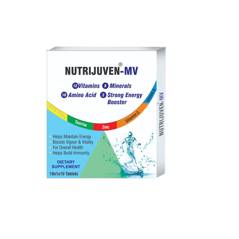 Nutrijuven I MV I Vitamins I Minerals I Amino I Strong Energy Booster I Natural Ginseng I Taurine I Zinc I Vitamin C I Vitamin D