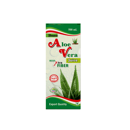 Shane I Aloe Vera Juice I Xtra Fiber I Sugar Free I Export Quality I 100% Natural I No Artificial Colour & Flavour I 500 ML
