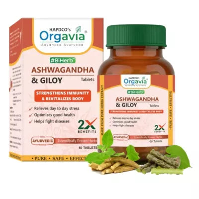 Orgavia Ashwagandha & Giloy Tablets