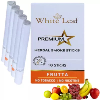 White Leaf Premium Herbal Cigarettes Frutta Flavour