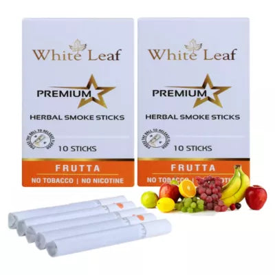 White Leaf Premium Herbal Cigarettes Frutta Flavour