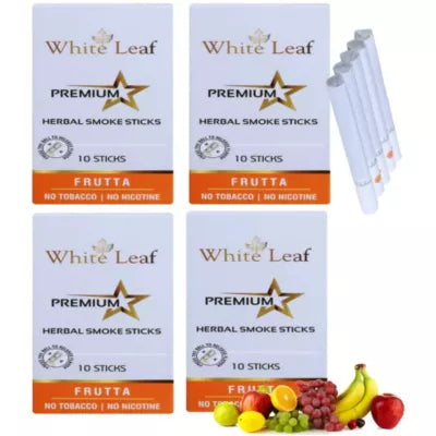 White Leaf Premium Herbal Cigarettes Frutta Flavour