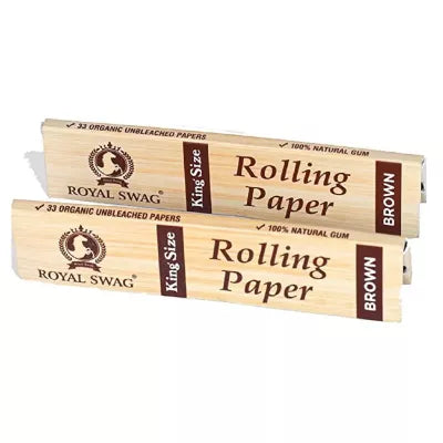 Royal Swag King Size Smoking Rolling Papers Brown