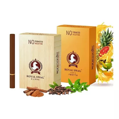 Royal Swag Nicotine Free Cigarette Clove And Frutta Flavour (Each 10 Pcs) (1Pack)