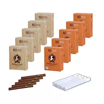 Royal Swag Nicotine Free Cigarette Clove And Frutta Flavour (10 Boxes Each 20pcs) (1Pack)