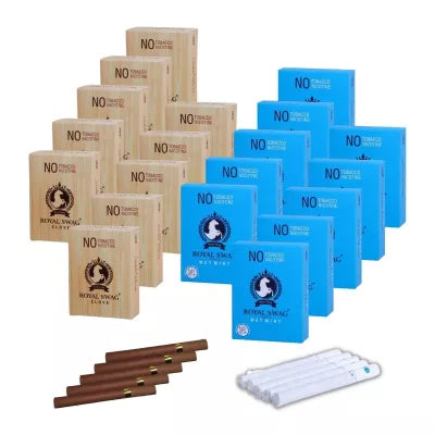 Royal Swag Nicotine Free Cigarette Clove And Mint Flavour (20 Boxes Each 20pcs) (1Pack)