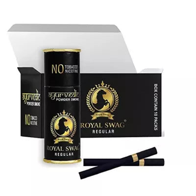 Royal Swag Nicotine Free Cigarette Regular Powder Smoke