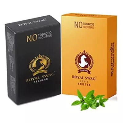 Royal Swag Nicotine Free Cigarette Regular And Frutta Flavour (10pcs + 10pcs) (1Pack)