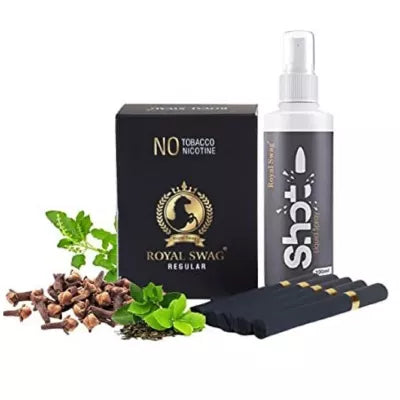 Royal Swag Nicotine Free Regular Flavour + Shot Liquid Spray (20 Pcs + 100ml) (1Pack)