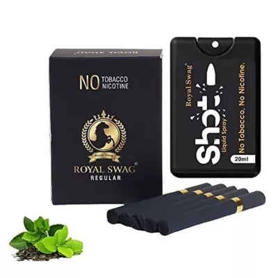 Royal Swag Nicotine Free Regular Flavour + Shot Liquid Spray (20 Pcs + 20ml) (1Pack)