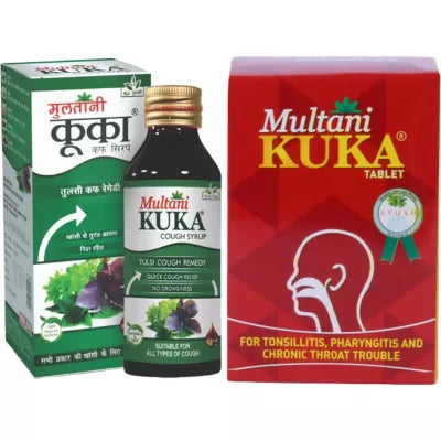 Multani Kuka Cough Syrup + Kuka Tablet Combo Pack (100 ml+ 100tab) (1Pack)