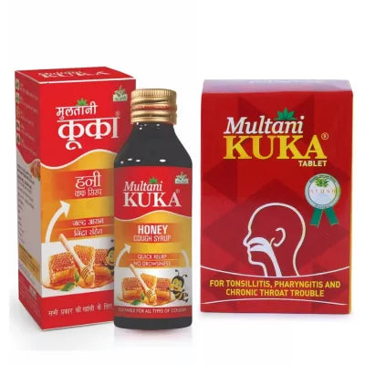 Multani Kuka Honey Cough Syrup + Kuka Tablet Combo Pack (100 ml+ 100tab) (1Pack)