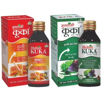 Multani Kuka Honey Cough Syrup + Kuka Cough Syrup (100 ML Each)