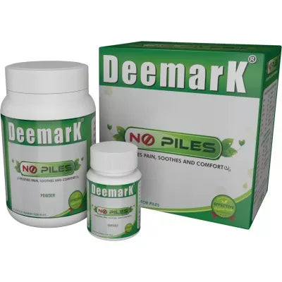 Deemark No Piles Combo (Powder 200g + 30 Capsules) (1Pack)