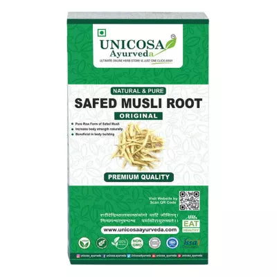 Unicosa Ayurveda Safed Musli Root Original