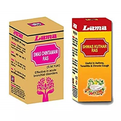 Lama Swas Chintamani and Shwas Kuthar Ras (2.5g + 10g) (1Pack)