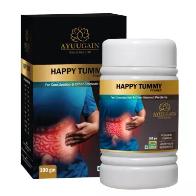 Ayuugain Happy Tummy Powder for Constipation Relief, Acidity & Indigestion