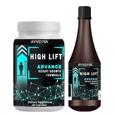 Ayudiva Herbals High Lift Capsules + Syrup (60cap + 200ml) (1Pack)