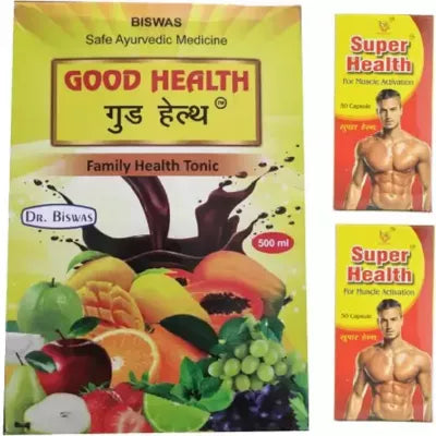 Roy Biotech Good Health Syrup And Super Health Capsule 2 pcs (500ml + Each 50caps) (1Pack)