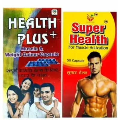 Roy Biotech Health Plus And Super Health (Each 50cap) (1Pack)