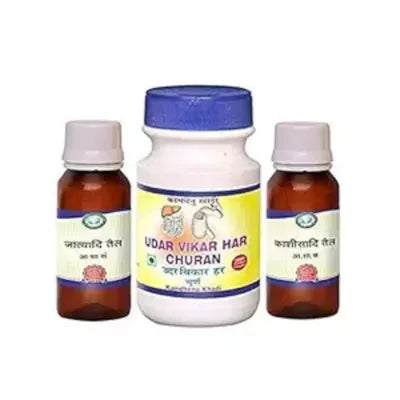 Kamdhenu Jatyadi Taila + Kasisadi Taila + Udar Vikar Har Churna (50 ML + 50 ML + 100 GM)