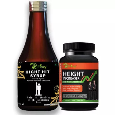 Riffway Hight Hit Syrup + Height Increaser Capsules (200ml+30capsules) (1Pack)