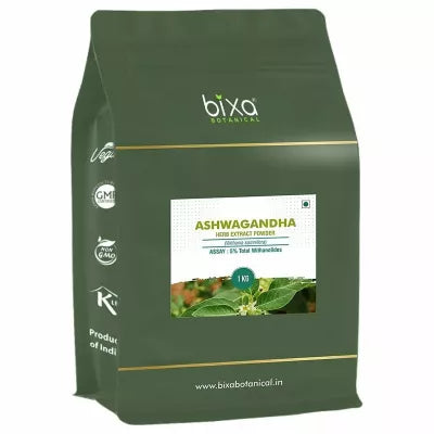 Bixa Botanical Ashwagandha Herb 5% Total Withanolides Dry Extract Powder