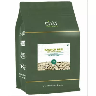 Bixa Botanical Kauch Beej Seeds Assay 15% L-Dopa Dry Extract Powder