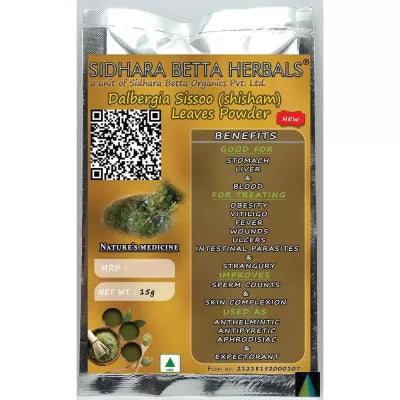 Sidhara Betta Herbals Dalbergia Sissoo (Shisham) Leaves Powder