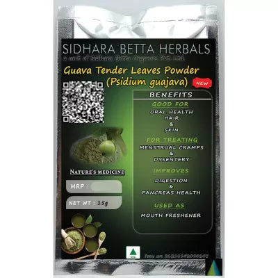 Sidhara Betta Herbals Guava Tender Leaves Powder