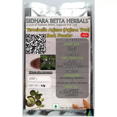 Sidhara Betta Herbals Terminalia Arjuna Bark Powder