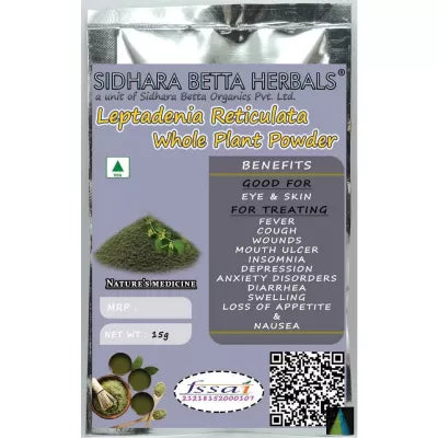 Sidhara Betta Herbals Leptadenia Reticulata Whole Plant Powder