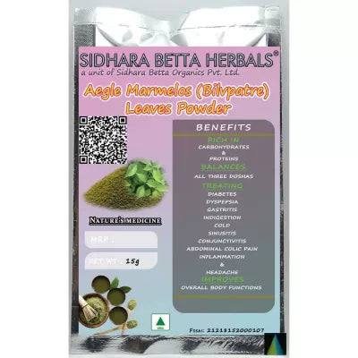 Sidhara Betta Herbals Aegle Marmelos (Bilvpatre) Leaves Powder