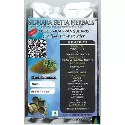 Sidhara Betta Herbals Cissus Quadrangularis (Hadjod) Plant Powder