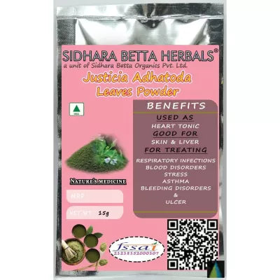 Sidhara Betta Herbals Justicia Adhatoda Leaves Powder