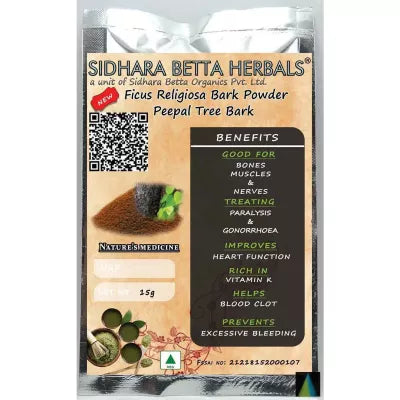 Sidhara Betta Herbals Ficus Religiosa Bark Powder