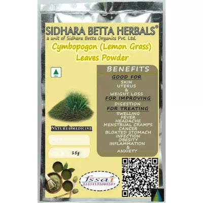 Sidhara Betta Herbals Cymbopogon (Lemon Grass) Leaves Powder